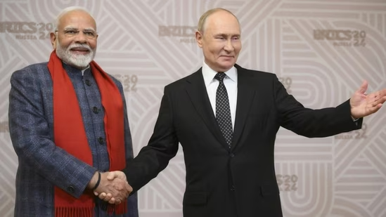 Narendra Modi and Vladimir Putin